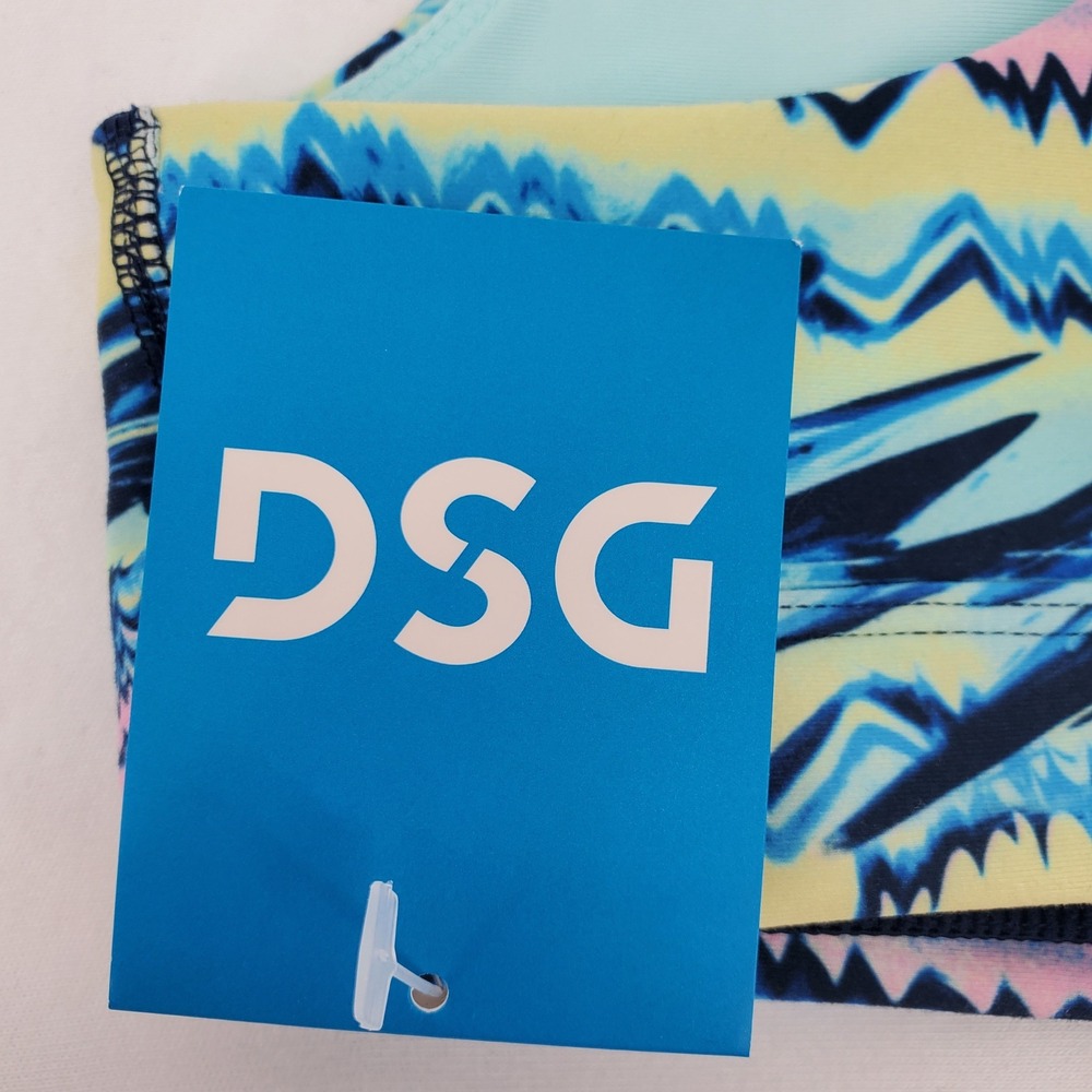 DSG Momentum Sports Bra Graffiti Vibrations Moisture Wicking UV Protection Small - Picture 4 of 9